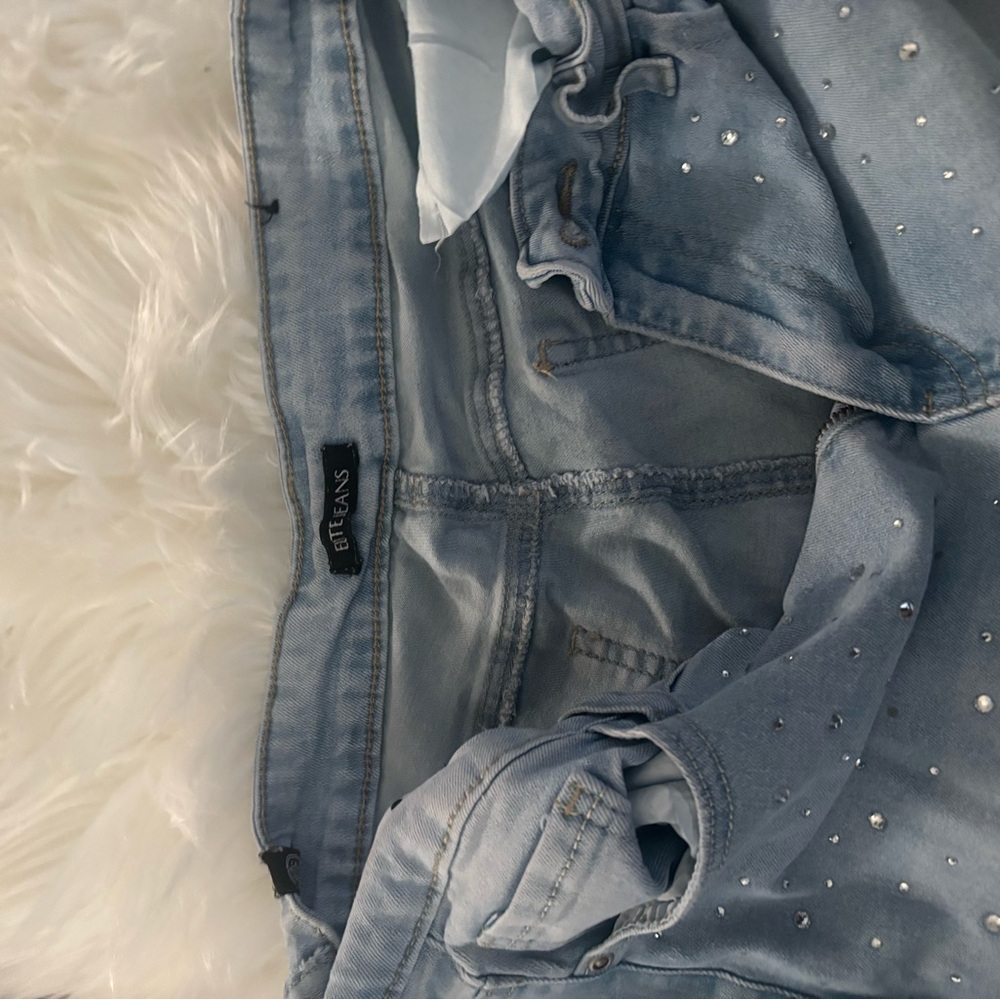 Women's Light Blue Straight Leg Jeans